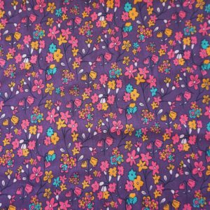 Bio Jersey 70s Flower Power Mauve