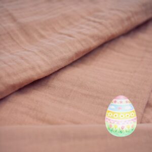 Bio Musselin - uni - rose dawn