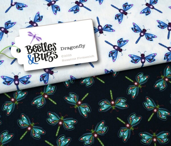 Bio Jersey Beetles and Bugs Dragonfly weiß
