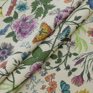 Single Jersey Stoff - Papillon bunt