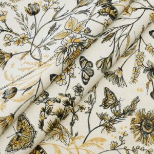 Single Jersey Stoff - Papillon camel