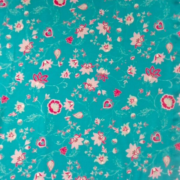 Bambus Jersey Chintz Bloom Emerald – Bild 2