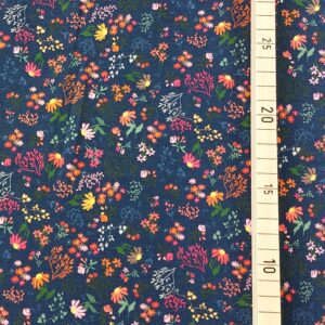 Bambus Jersey Ditsy Floral Navy