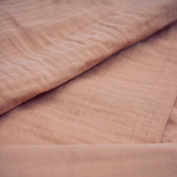 Bio Musselin - uni - rose dawn
