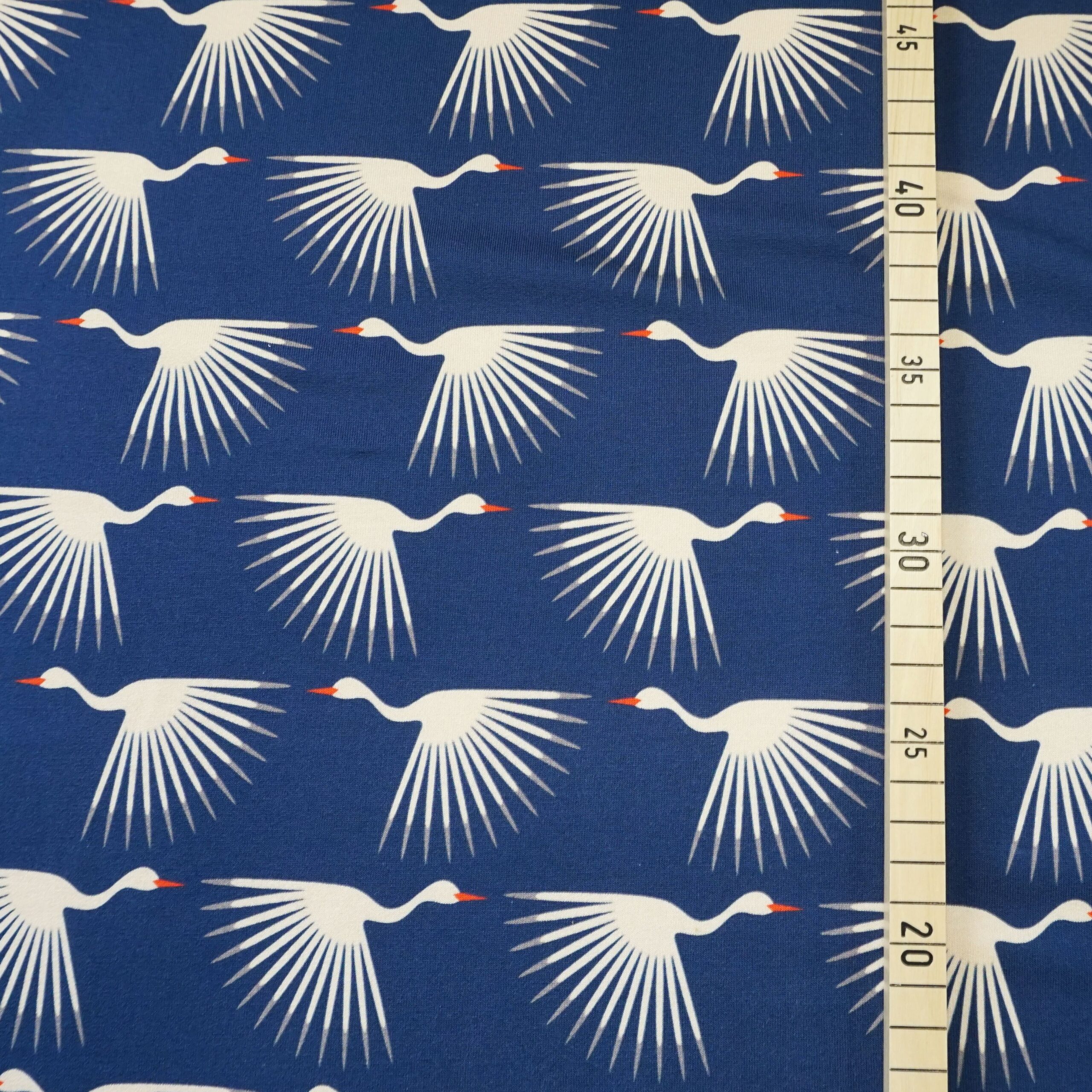 French Terry Kranichflug dark blue sky – Bild 2