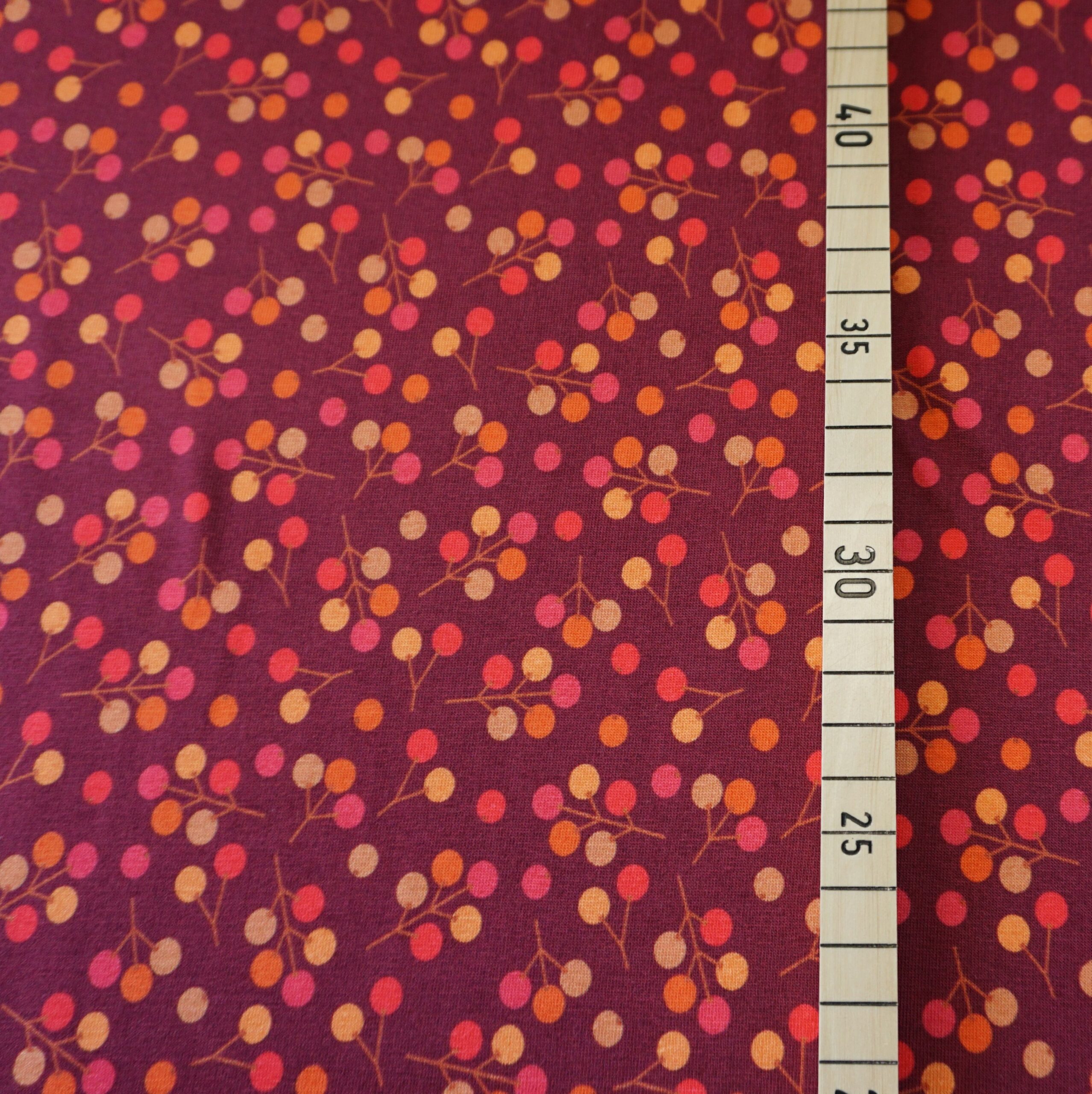 Jersey WILD BERRIES BORDEAUX - Rest 190 cm für nur 38,00 EUR – Bild 2