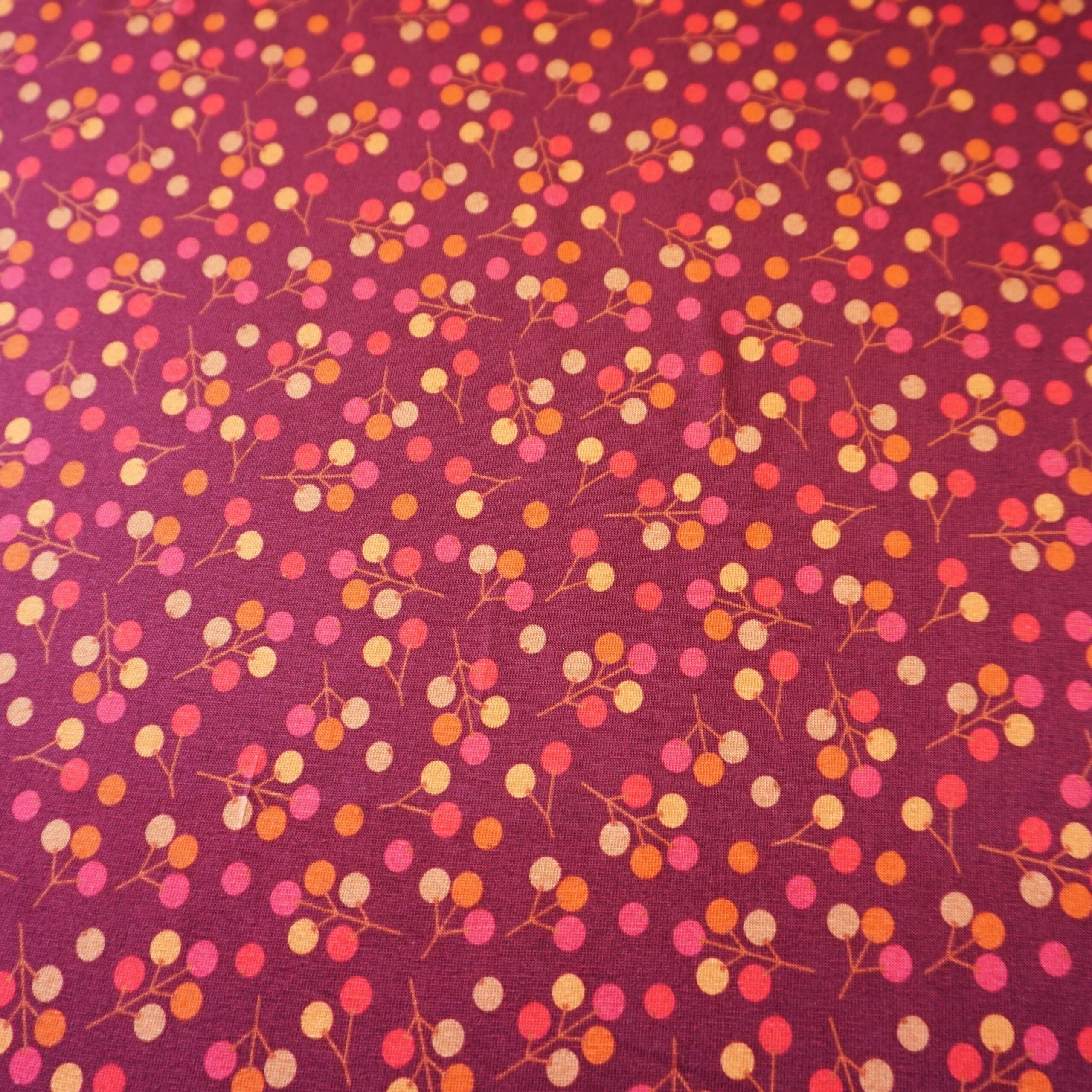 Jersey WILD BERRIES BORDEAUX - Rest 190 cm für nur 38,00 EUR – Bild 3