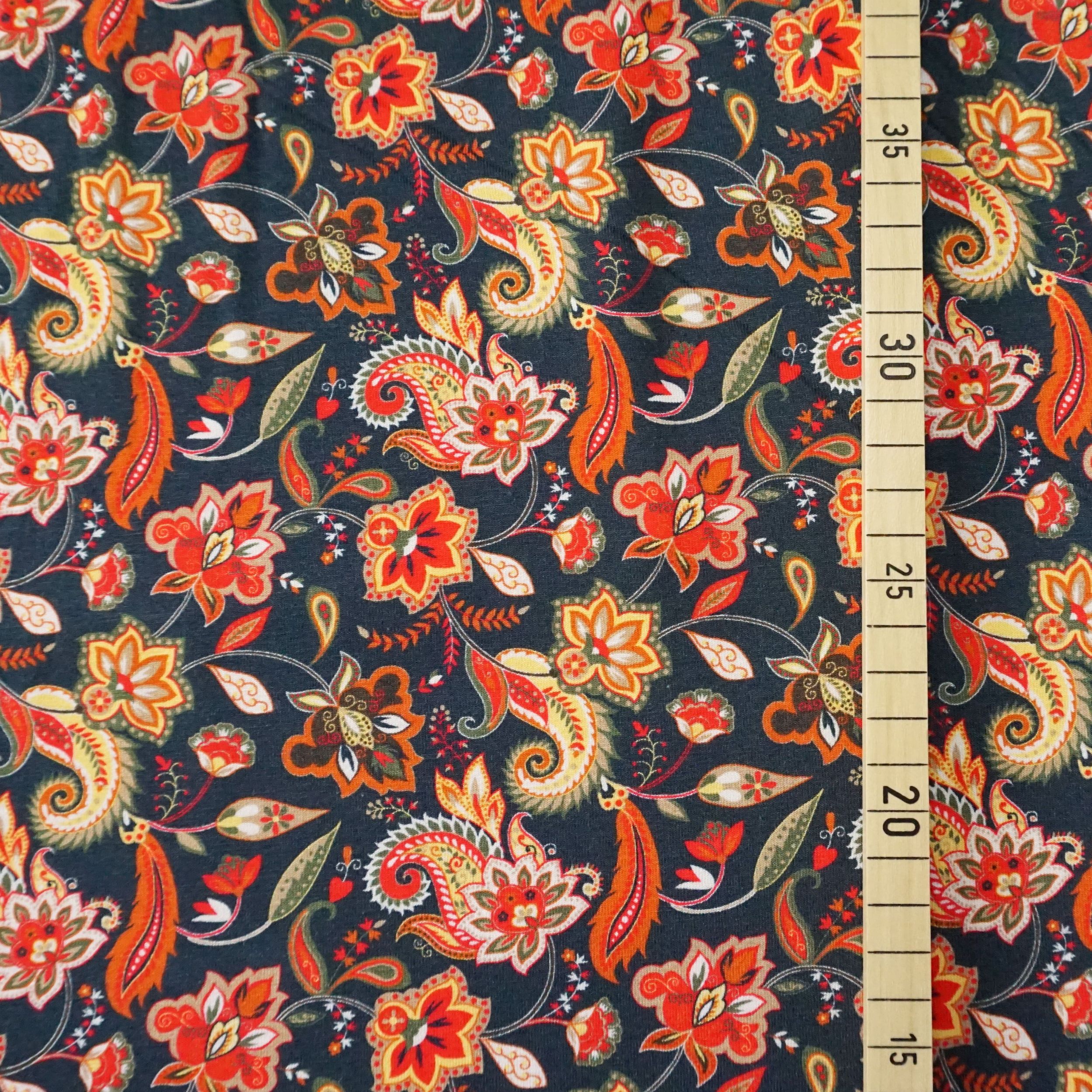 Bambus Jersey Winter Paisley B-Ware – Bild 2