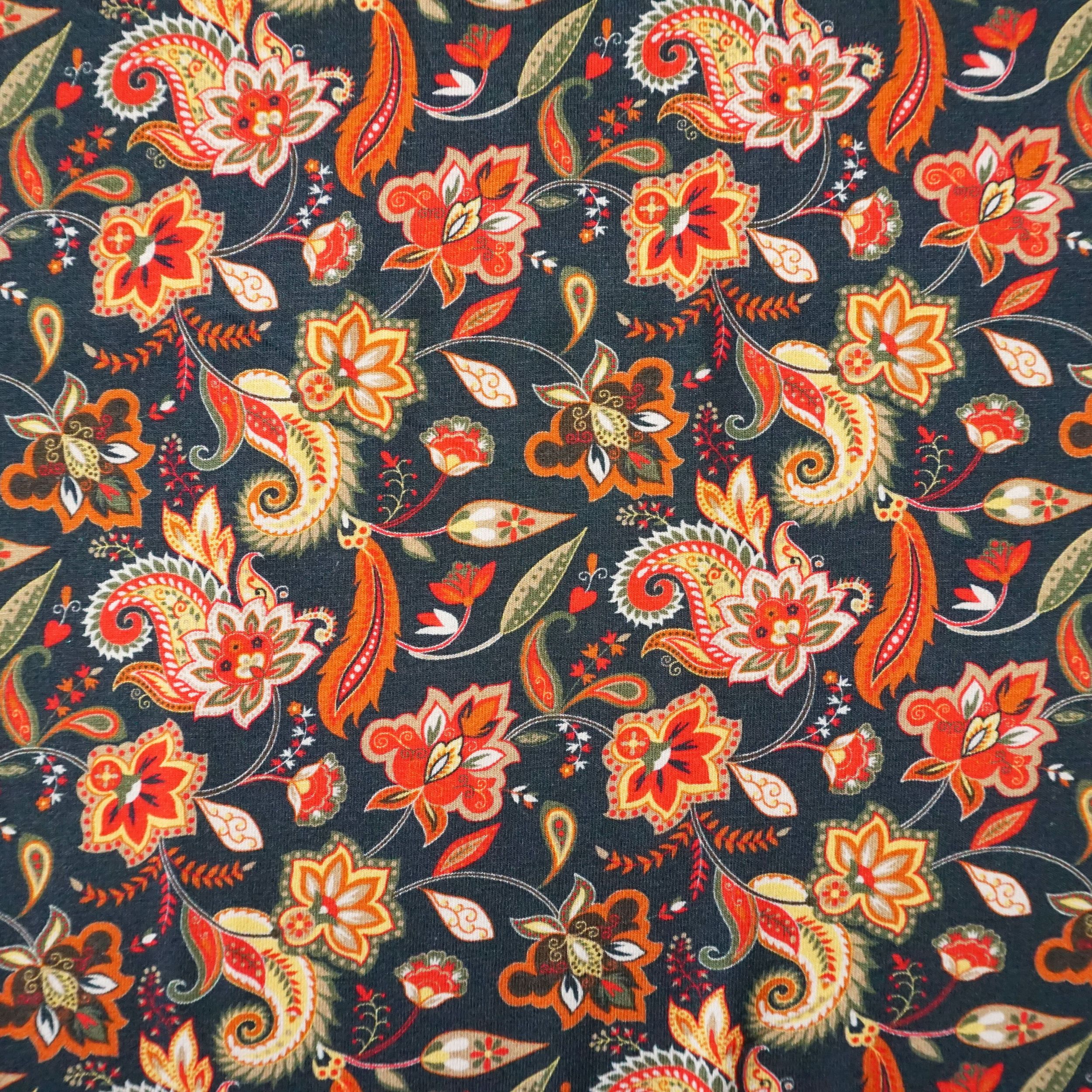 Bambus Jersey Winter Paisley B-Ware