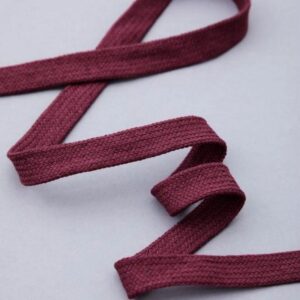 Flat Cotton Cord 10 mm Flachkordel FUCHSIA