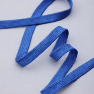 Flat Cotton Cord 10 mm Flachkordel COBALT BLUE