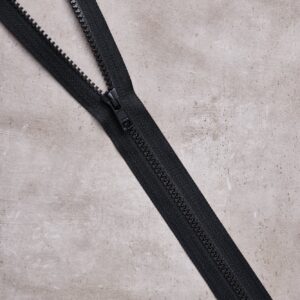 Seperating Zipper Teilbarer Reißverschluss 55 cm BLACK