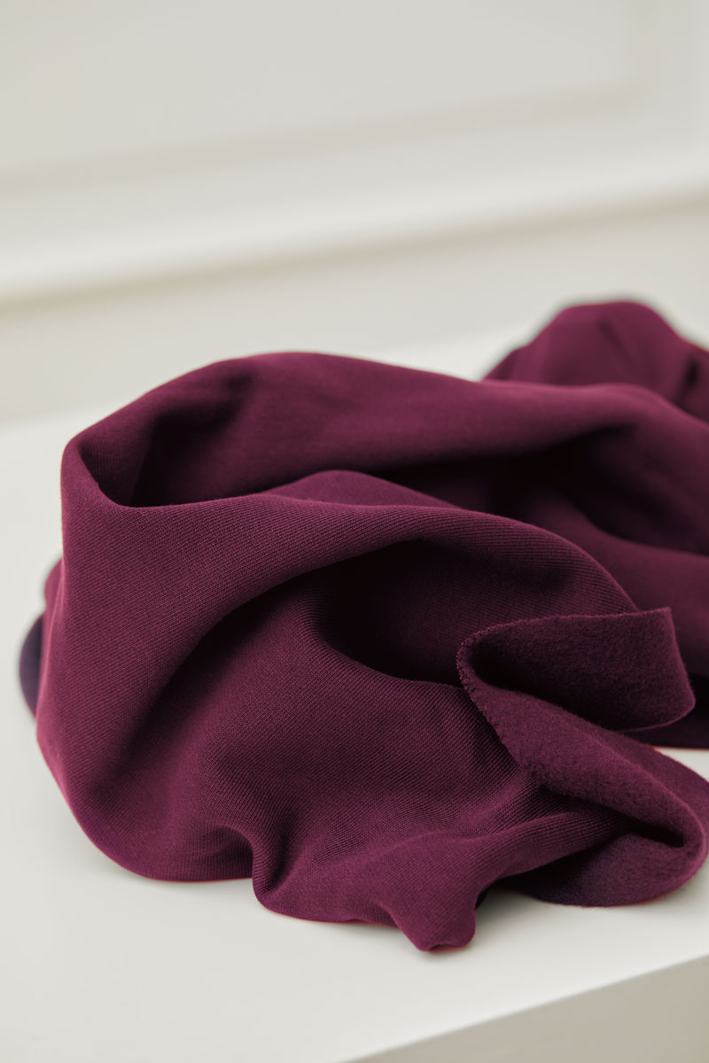 Kuschelsweat Brushed Sweat CRISP BEET Mind the Maker